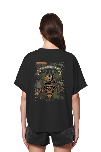 Green Paradoxon Skull  / Ladies Oversize Shirt