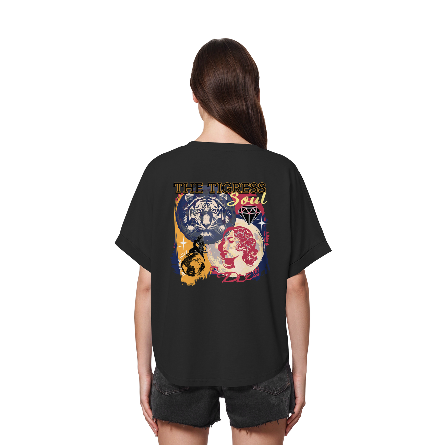 The Tigress Soul / Women's Rolled Sleeves T-Shirt