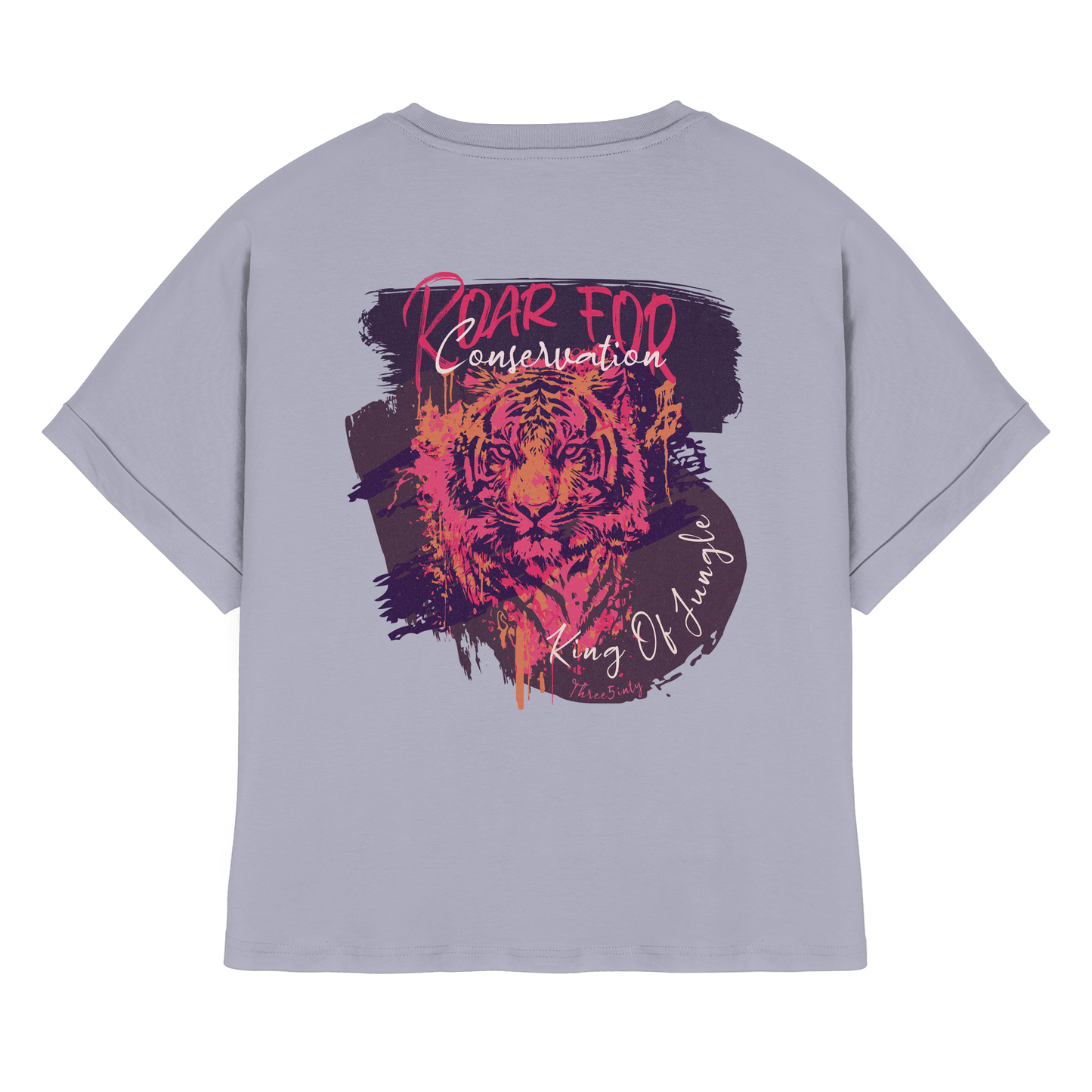 King Of Jungle Lilac / Oversize Ladies Shirt