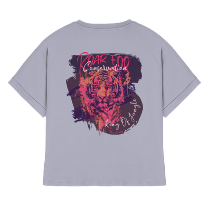 King Of Jungle Lilac / Oversize Ladies Shirt