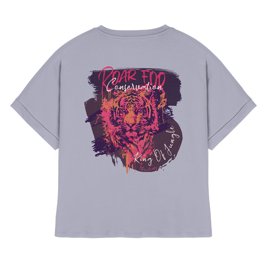 King Of Jungle Lilac / Oversize Ladies Shirt