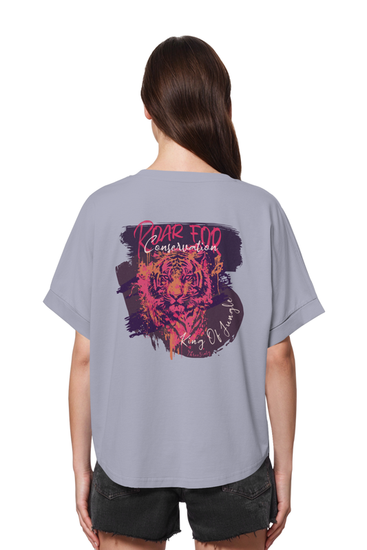 King Of Jungle Lilac / Oversize Ladies Shirt