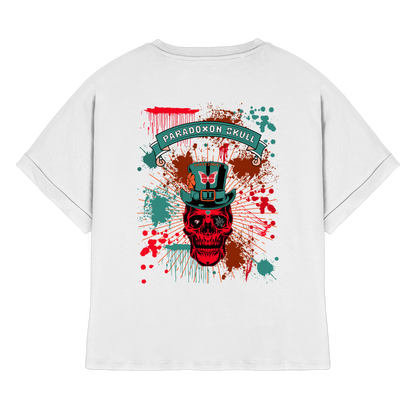 Turquoise Paradoxon Skull   /  Ladies Oversize Shirt