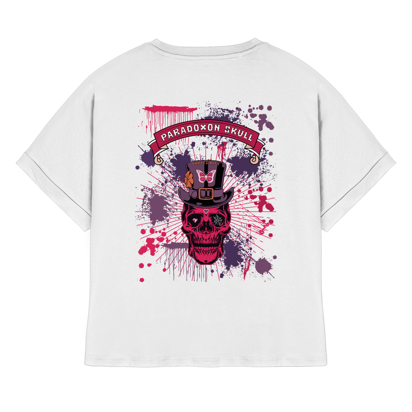 Violett Paradoxon Skull  / Ladies Oversize Shirt