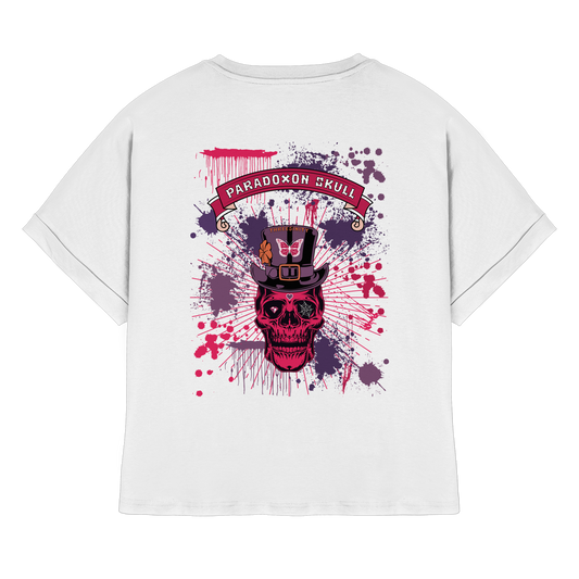Violett Paradoxon Skull  / Ladies Oversize Shirt