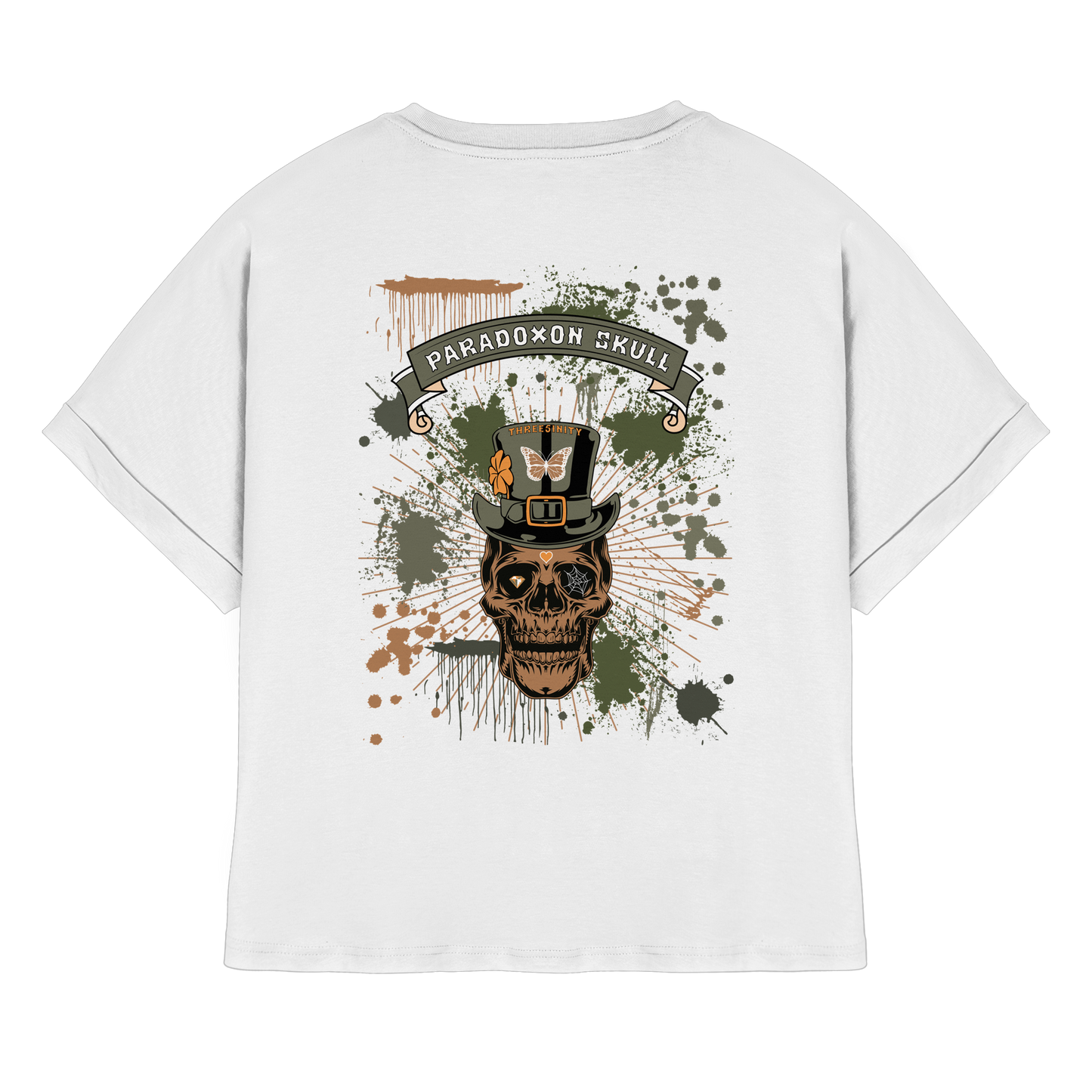Green Paradoxon Skull  / Ladies Oversize Shirt