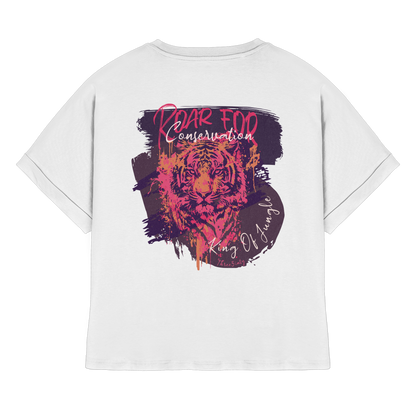 King Of Jungle Lilac / Oversize Ladies Shirt
