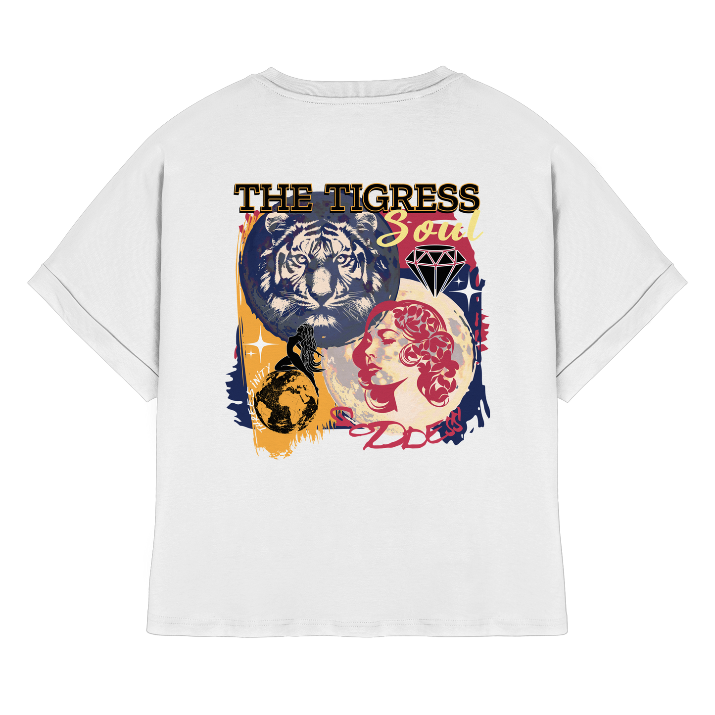 The Tigress Soul / Women's Rolled Sleeves T-Shirt