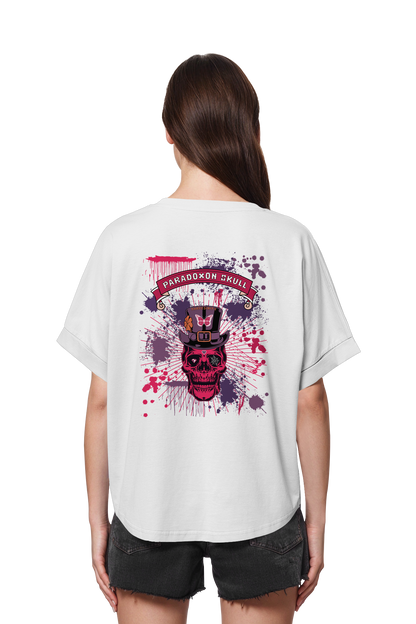 Violett Paradoxon Skull  / Ladies Oversize Shirt