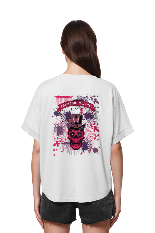 Violett Paradoxon Skull  / Ladies Oversize Shirt