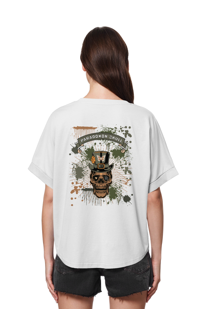 Green Paradoxon Skull  / Ladies Oversize Shirt