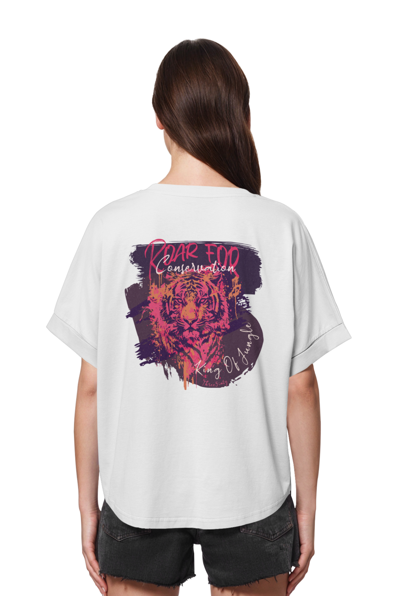 King Of Jungle Lilac / Oversize Ladies Shirt