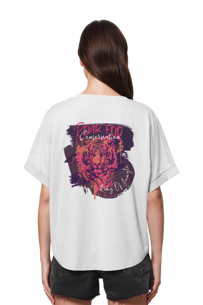 King Of Jungle Lilac / Oversize Ladies Shirt