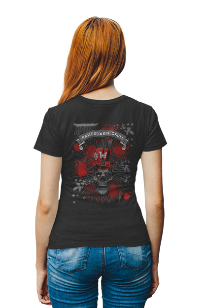 Red Paradoxon Skull / Fitted Ladies Shirt