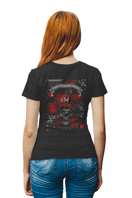 Red Paradoxon Skull / Fitted Ladies Shirt