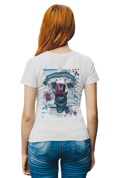 Blue Paradoxon Skull  / Fitted Ladies Shirt