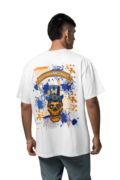 Orange Paradoxon Skull / Oversize Shirt