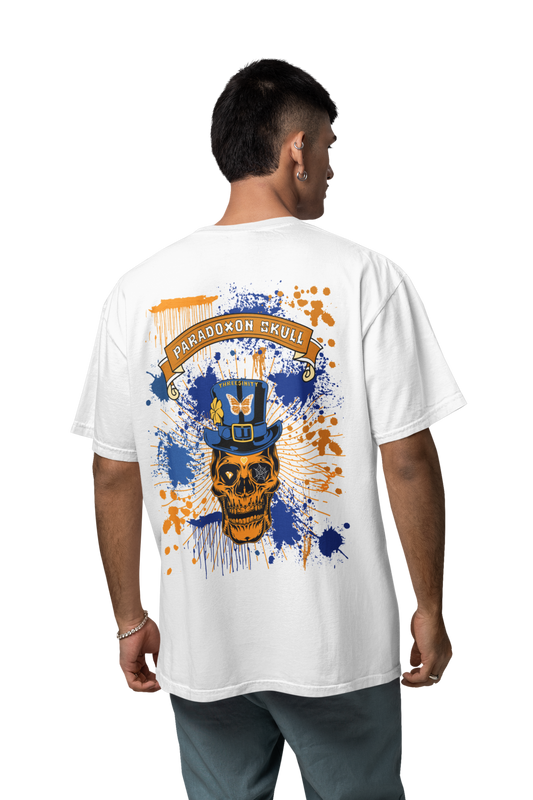 Orange Paradoxon Skull / Oversize Shirt