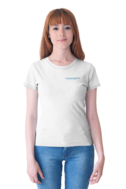 Blue Paradoxon Skull  / Fitted Ladies Shirt