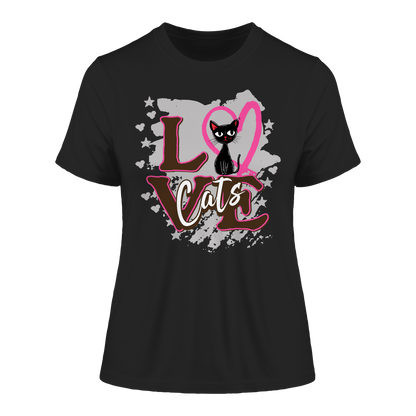 Love Cats / Fitted Damen Shirt