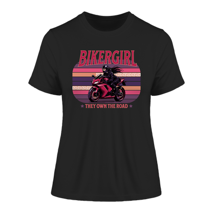 Bikergirl / Fitted Ladies Shirt