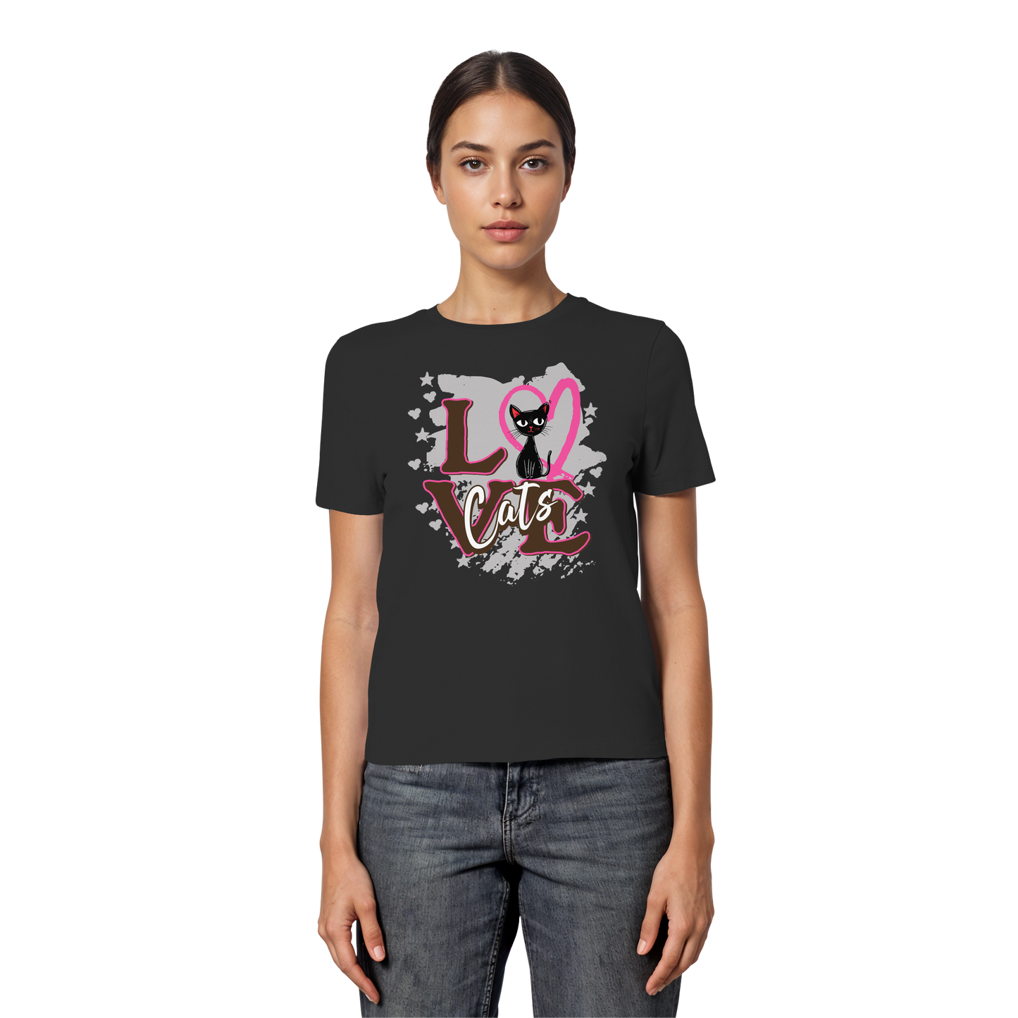 Love Cats / Fitted Damen Shirt