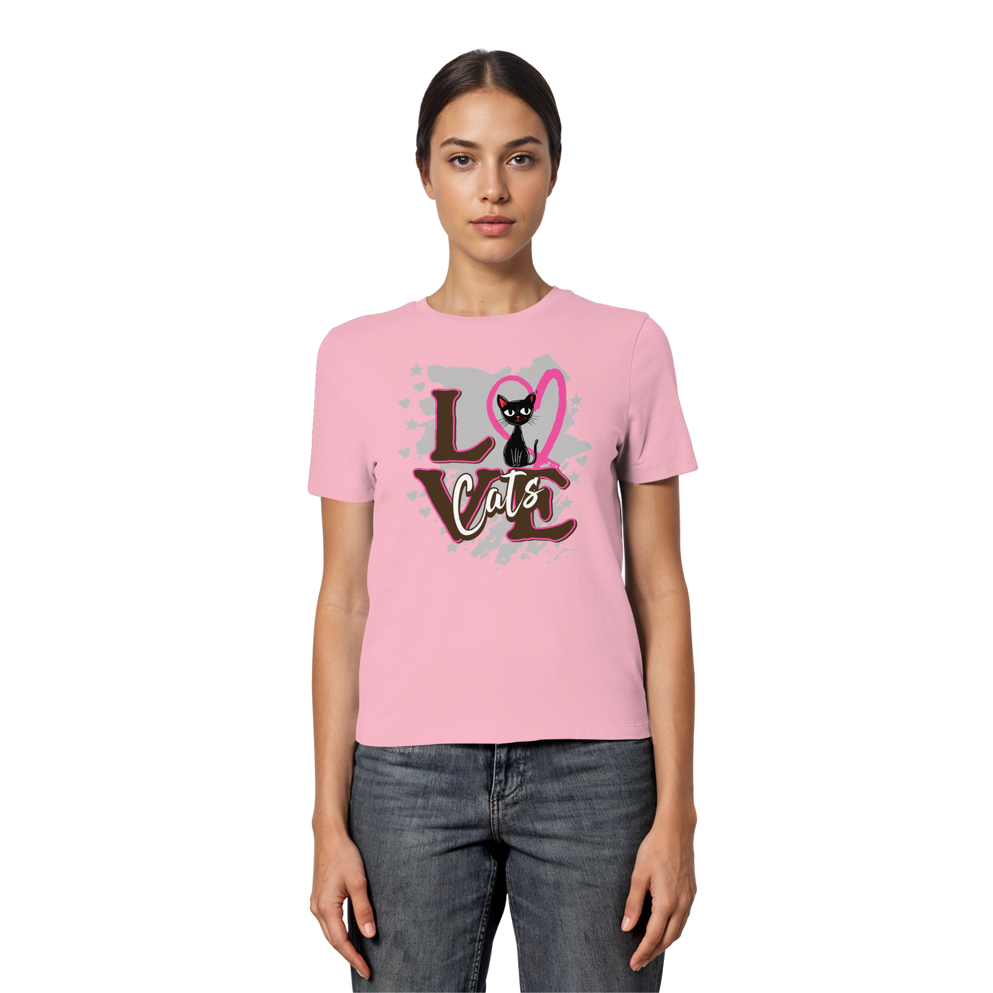 Love Cats / Fitted Damen Shirt
