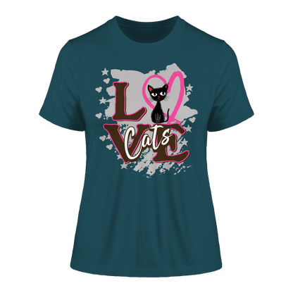 Love Cats / Fitted Damen Shirt