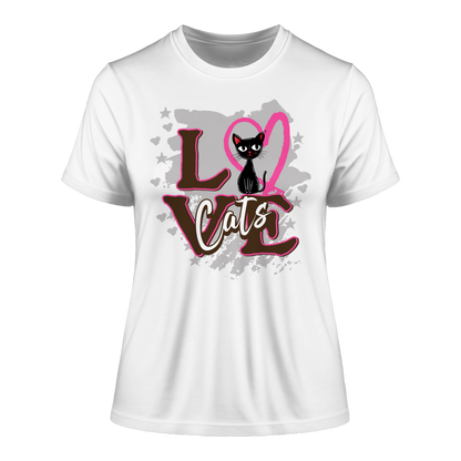Love Cats / Fitted Damen Shirt