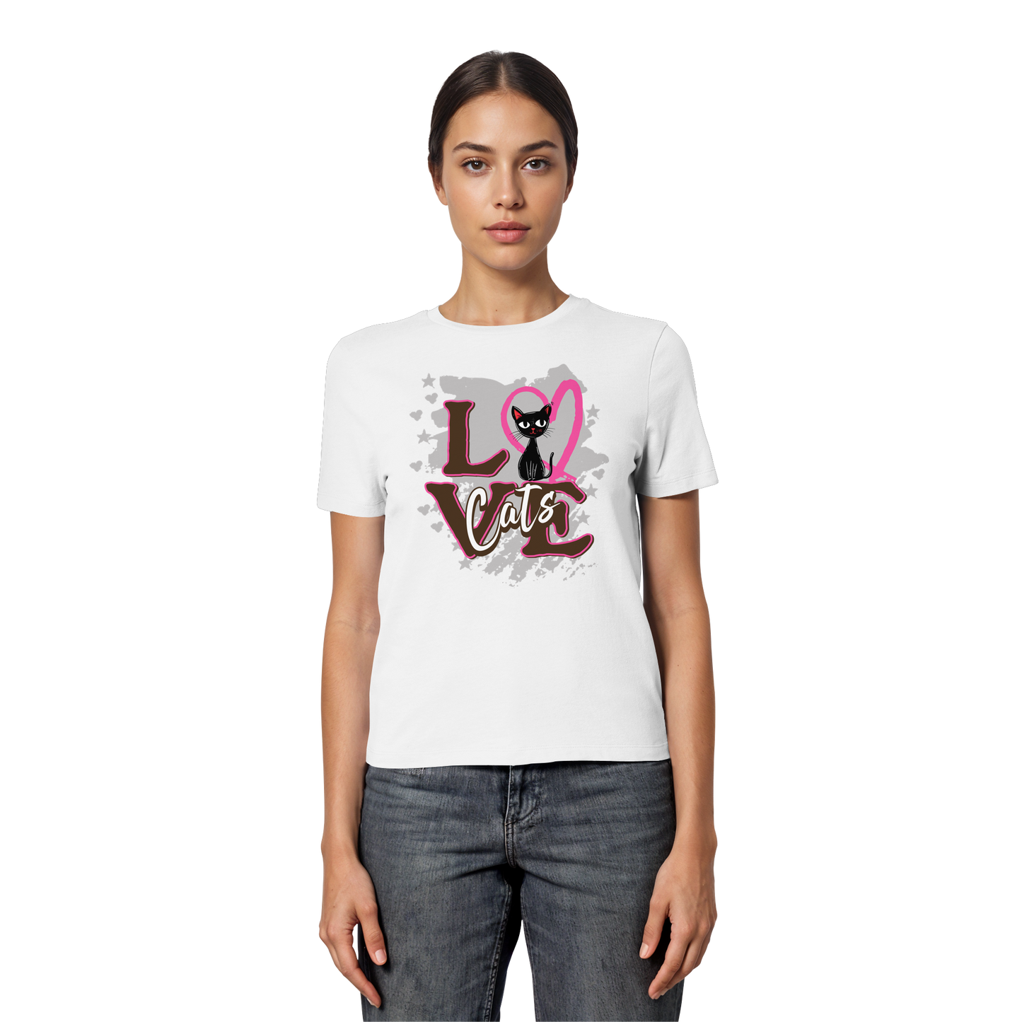 Love Cats / Fitted Damen Shirt