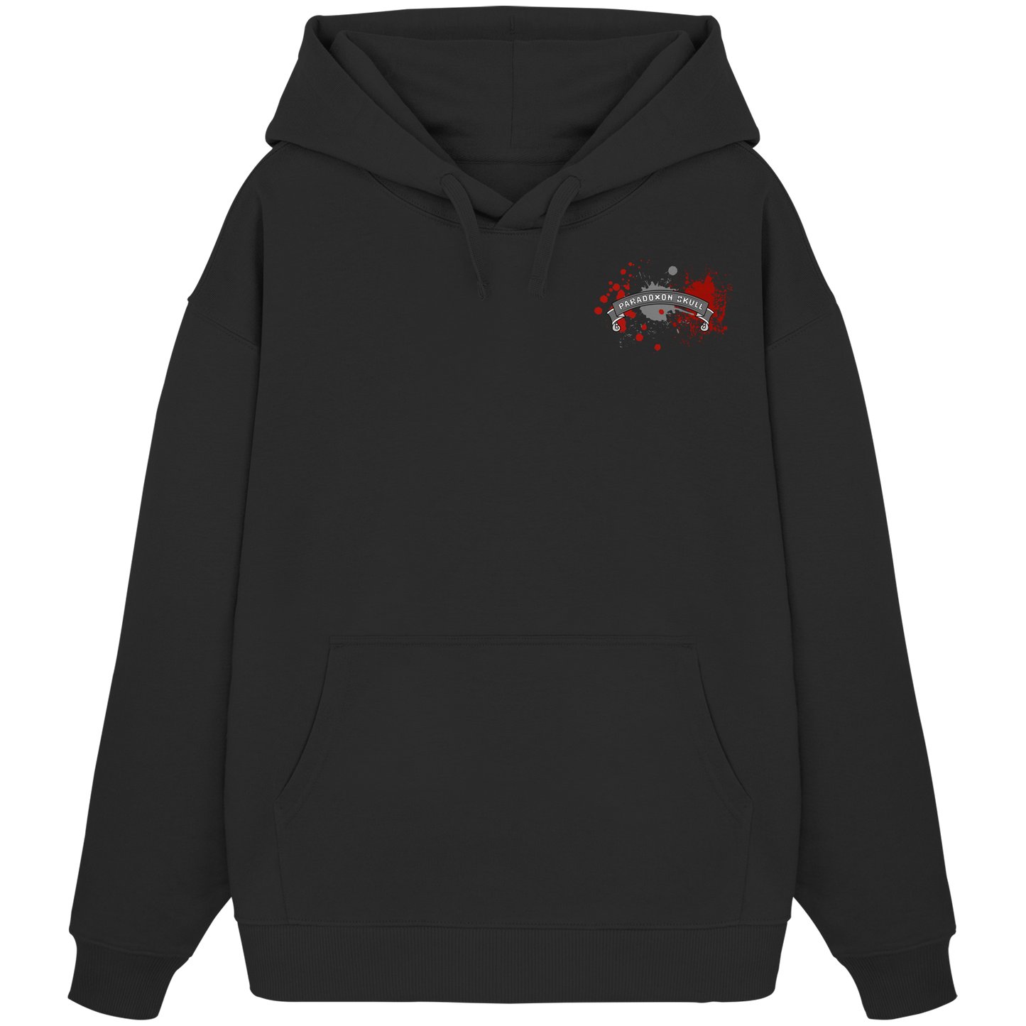 Red Paradoxon Skull  - Organic Oversize Hoodie