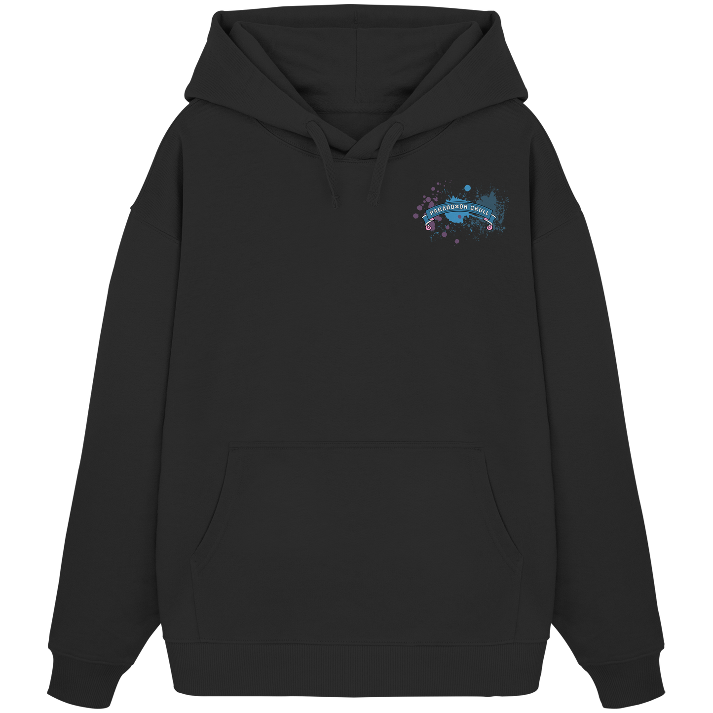 Blue Paradoxon Skull  - Organic Oversize Hoodie