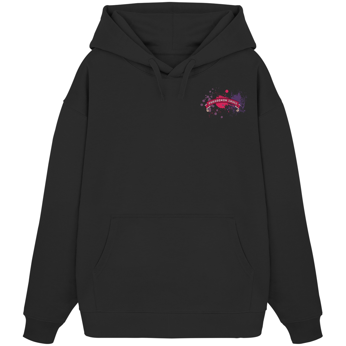 Violett Paradoxon Skull  - Organic Oversize Hoodie