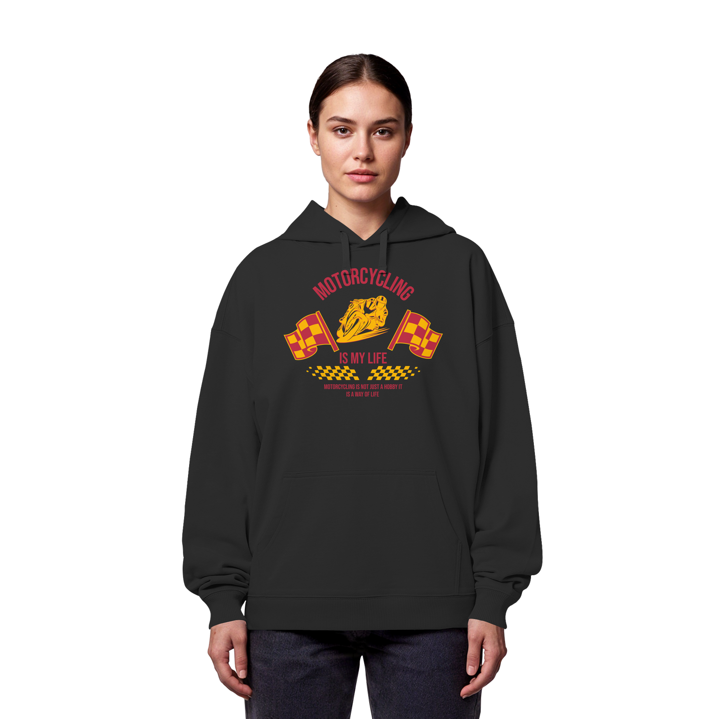 Motorcycling is my Life - Organic Oversize Hoodie