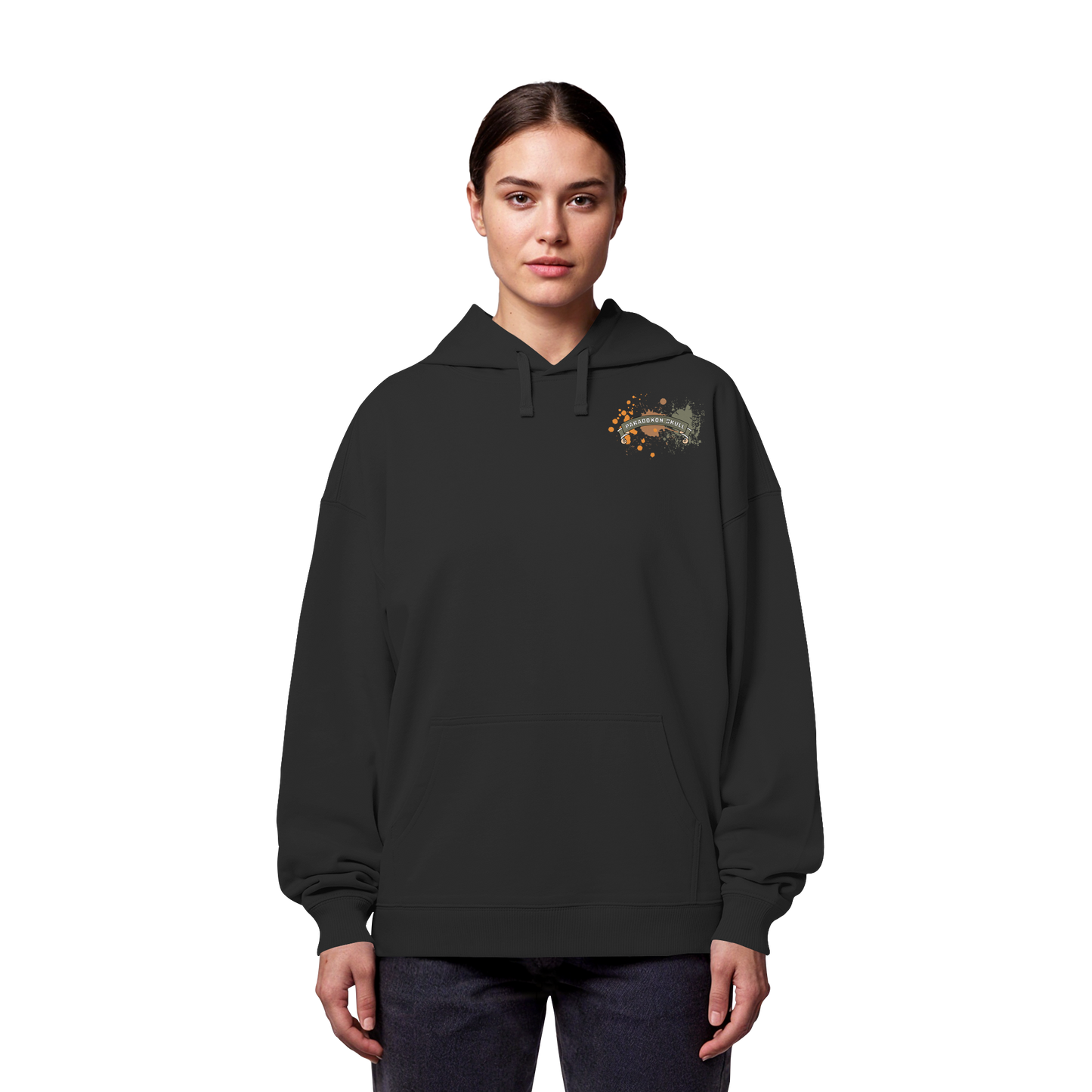 Green Paradoxon Skull  - Organic Oversize Hoodie