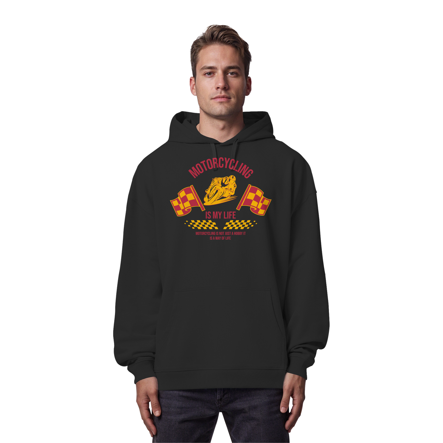 Motorcycling is my Life - Organic Oversize Hoodie