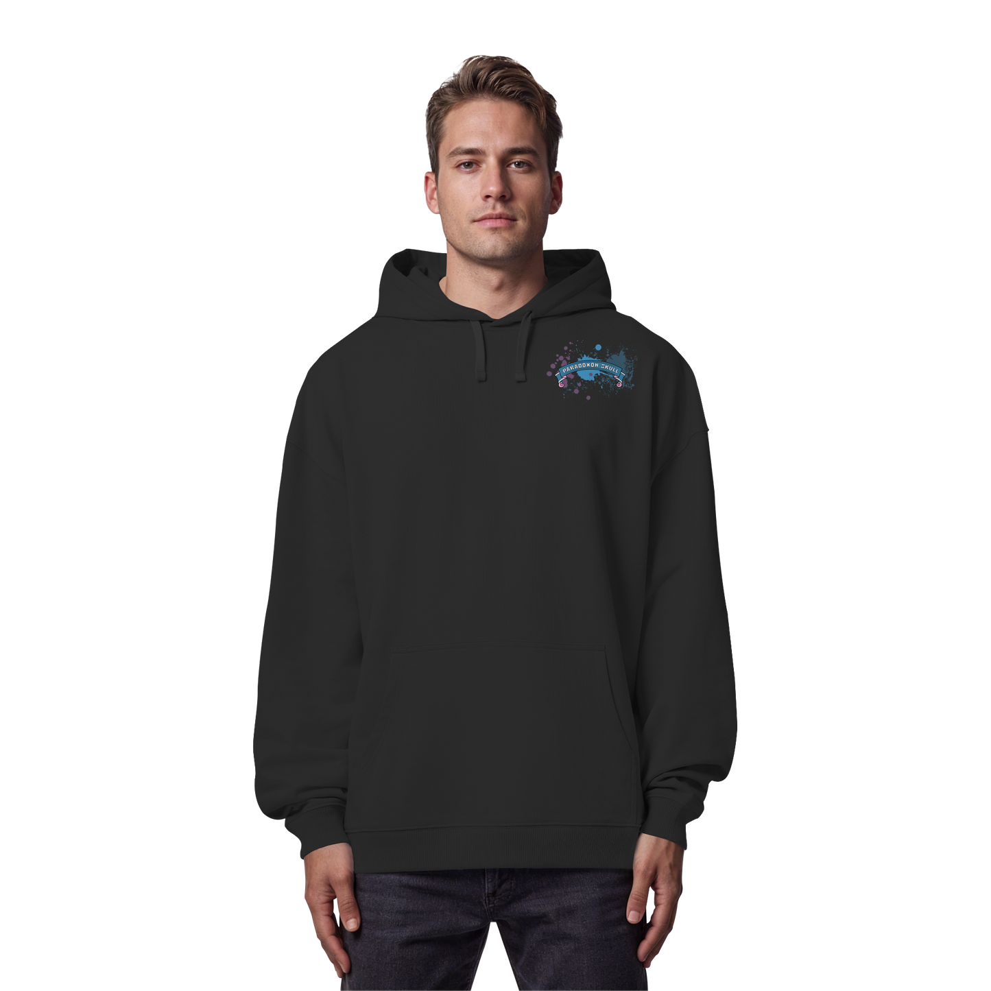 Blue Paradoxon Skull  - Organic Oversize Hoodie