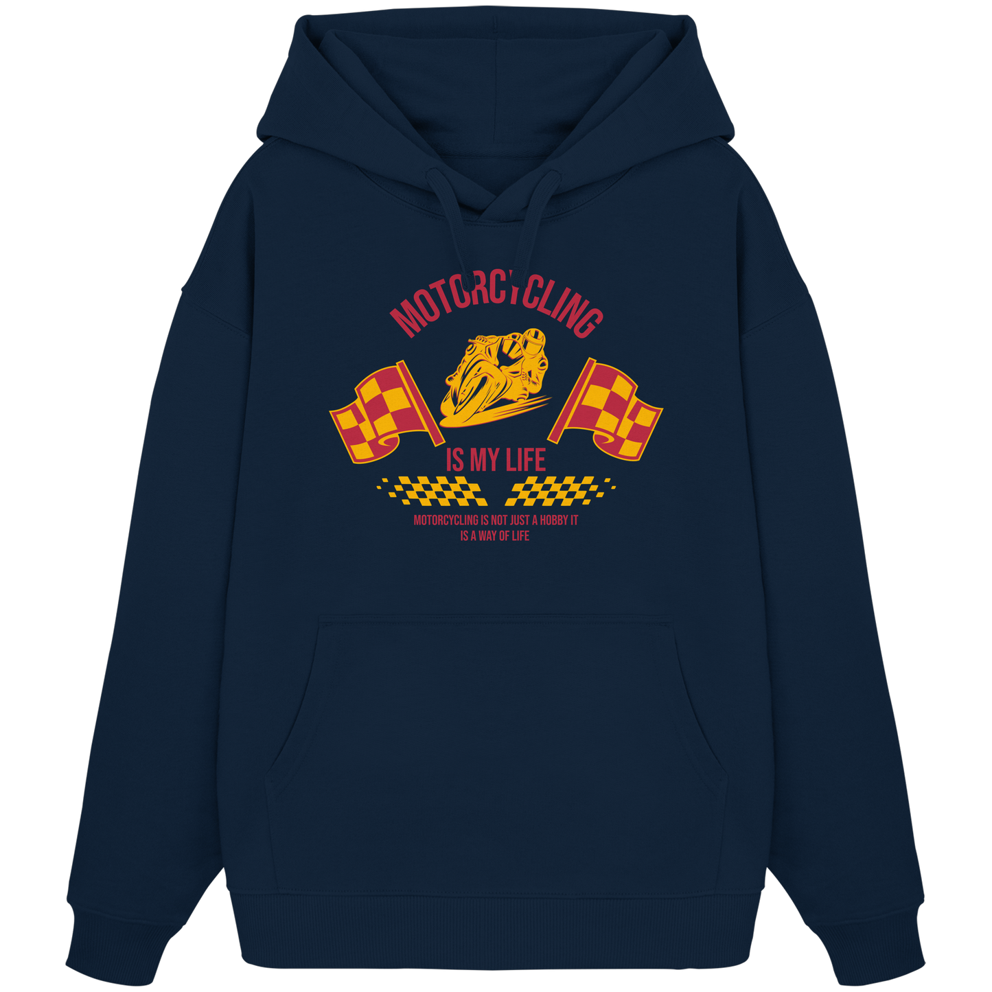 Motorcycling is my Life - Organic Oversize Hoodie