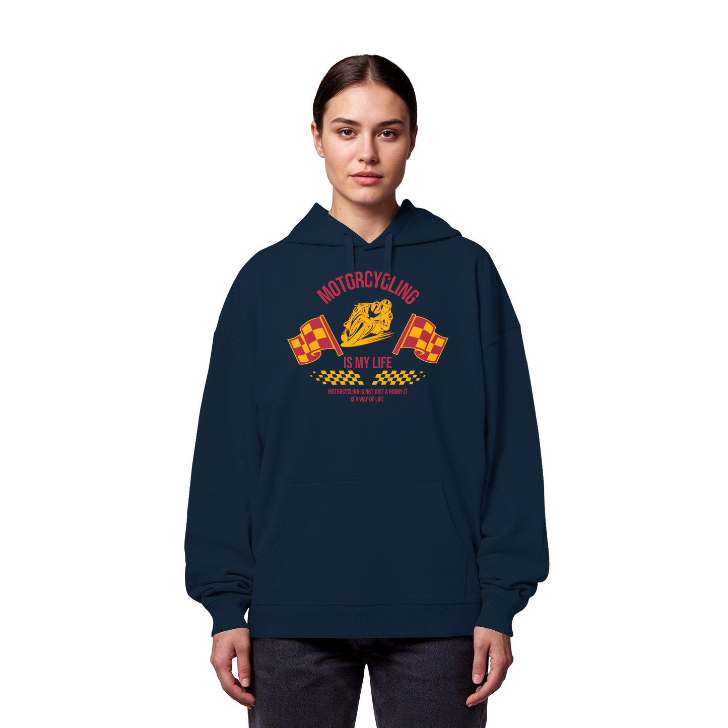 Motorcycling is my Life - Organic Oversize Hoodie