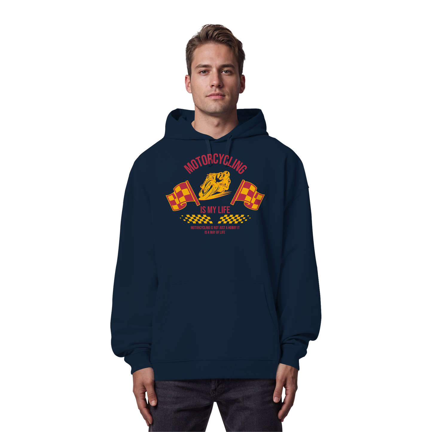 Motorcycling is my Life - Organic Oversize Hoodie