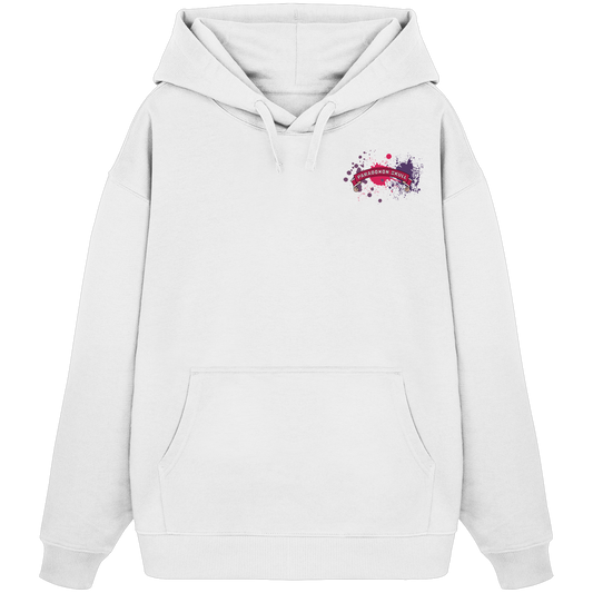 Violett Paradoxon Skull  - Organic Oversize Hoodie