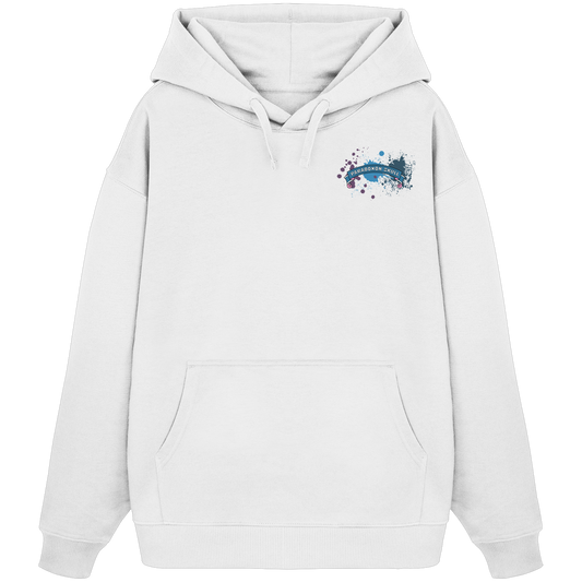 Blue Paradoxon Skull  - Organic Oversize Hoodie