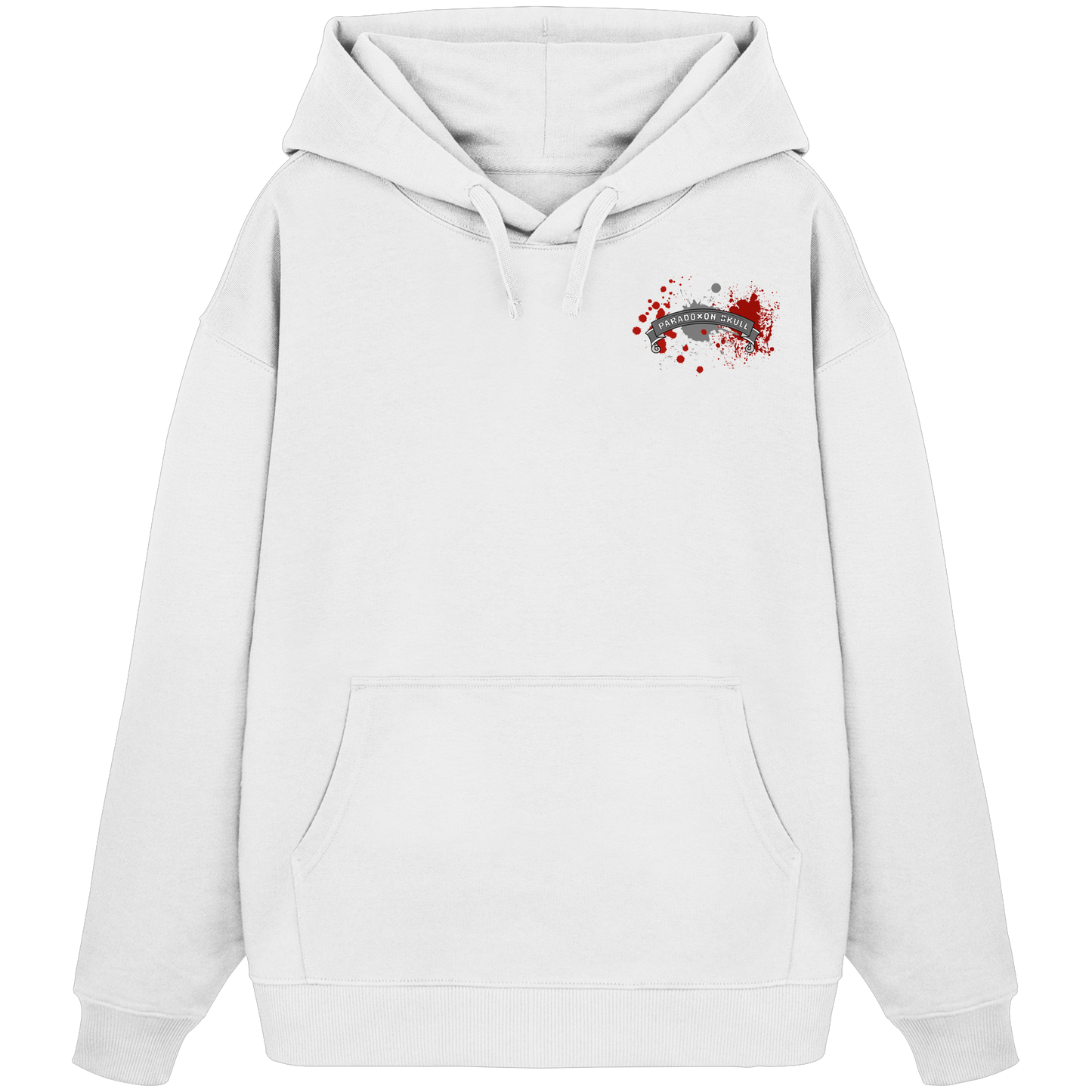 Red Paradoxon Skull  - Organic Oversize Hoodie
