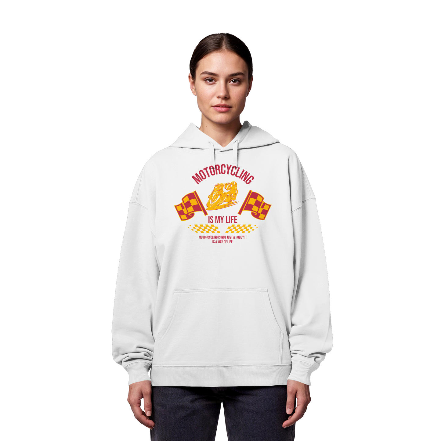 Motorcycling is my Life - Organic Oversize Hoodie