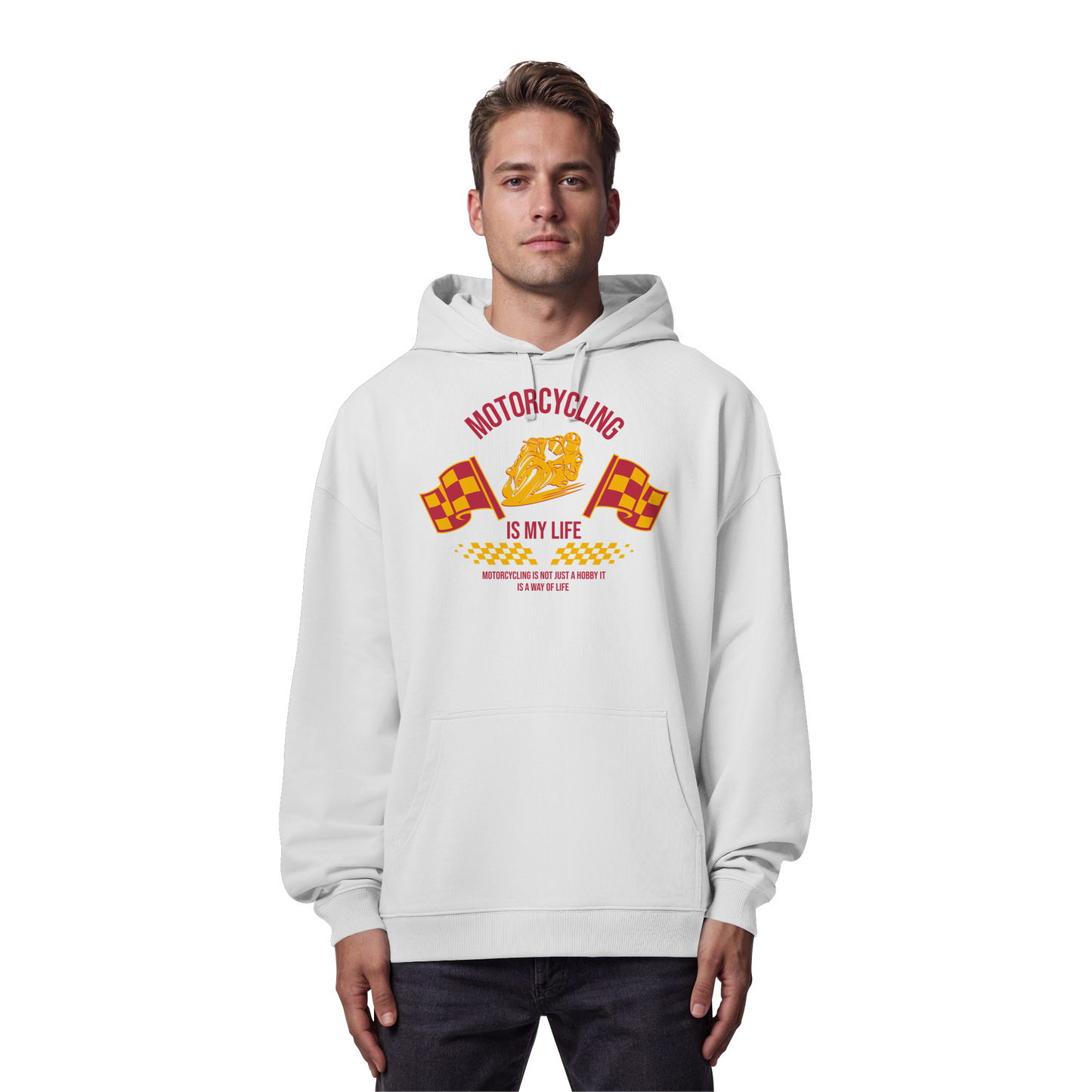 Motorcycling is my Life - Organic Oversize Hoodie
