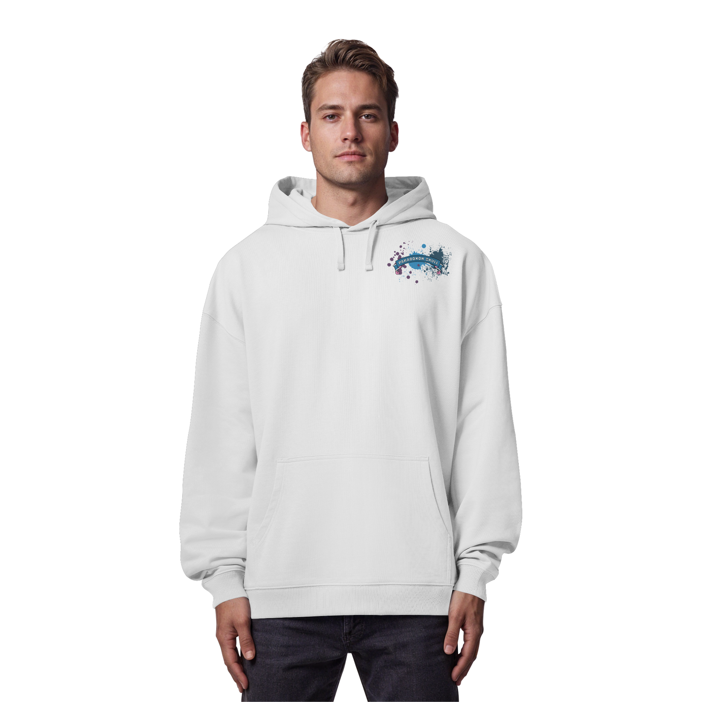 Blue Paradoxon Skull  - Organic Oversize Hoodie
