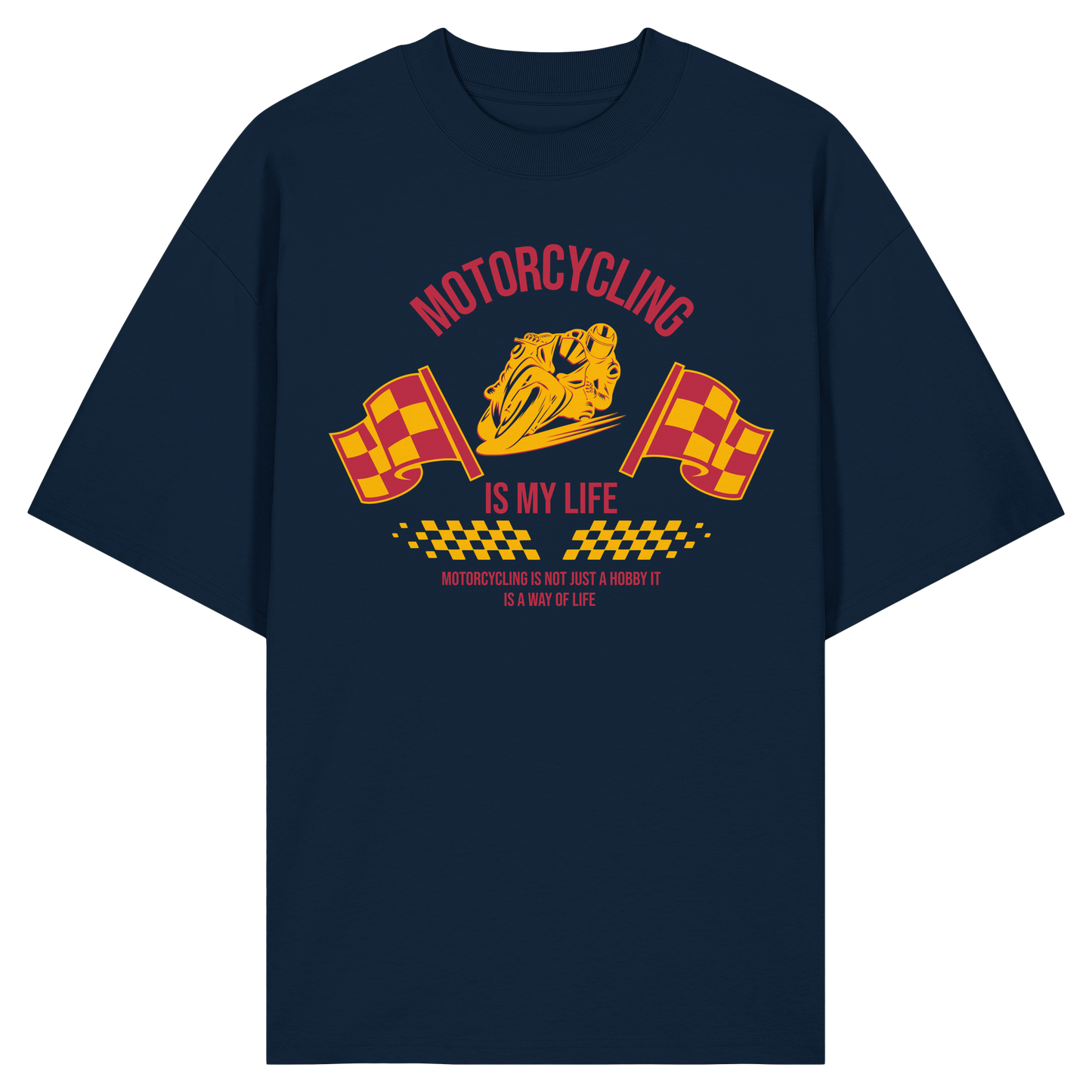 Motorcycling is my Life - Organic Oversize Shirt