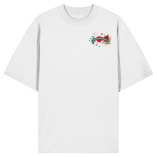 Turquoise Paradoxon Skull   - Organic Oversize Shirt