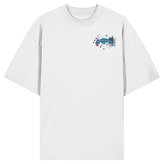 Blue Paradoxon Skull  - Organic Oversize Shirt