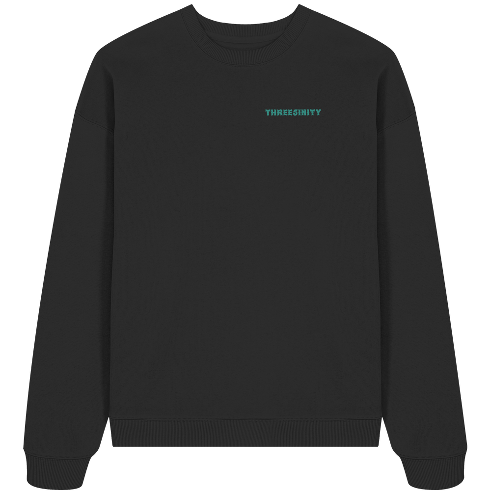 Turquoise Paradoxon Skull / Oversize Sweatshirt